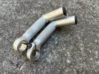 Used Gary Fisher Control Tech Aluminum Welded Angle Bar Ends Silver Vintage Retro MTB-Bicycle Bin
