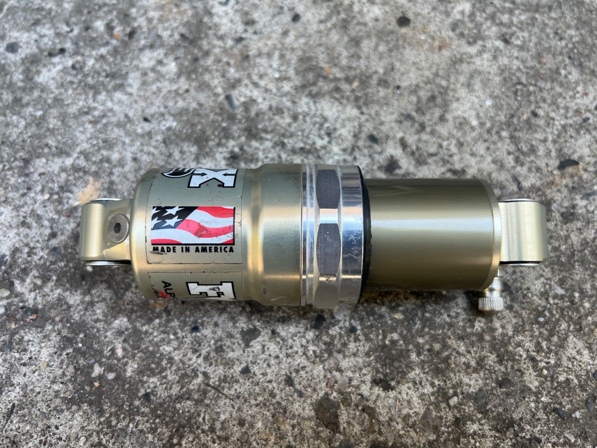 WORKING! FOX Alps 4 Rear Shock 5.5in Gold Silver Vintage MTB Suspension Mountain - Image 5
