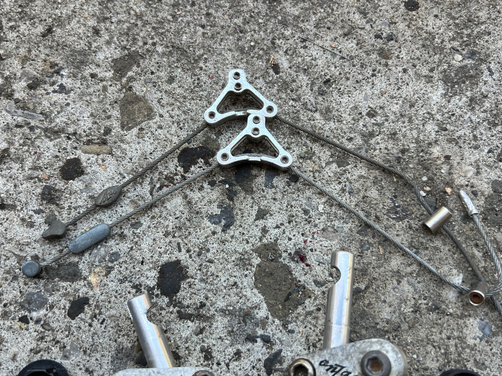 CRACKED Onza HO High Output Cantilver Brakes Vintage Retro Mountain Bike Silver  - Image 9