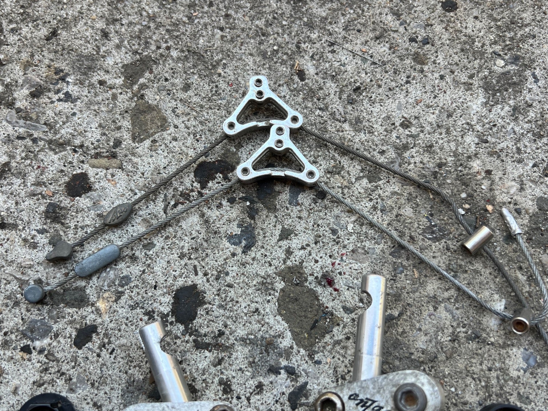 CRACKED Onza HO High Output Cantilver Brakes Vintage Retro Mountain Bike Silver  - Image 9