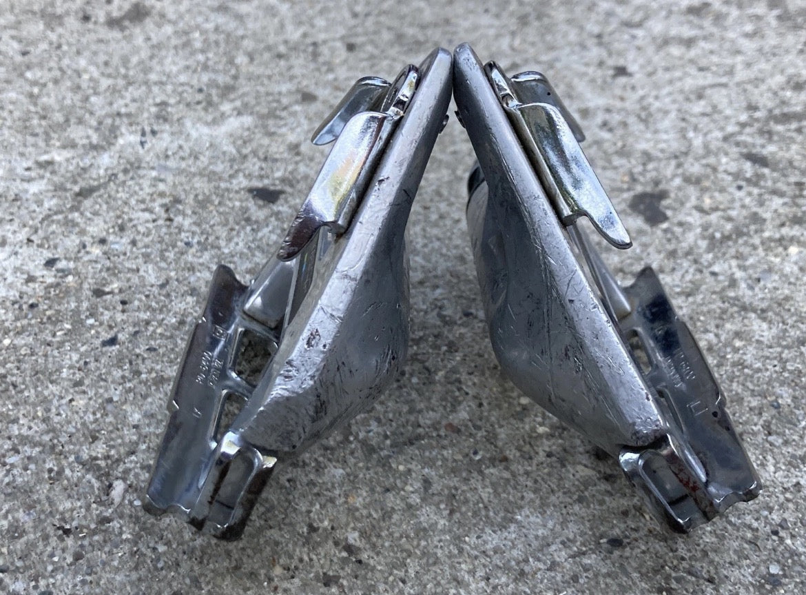 Shimano 600 PD-6400 Toe Clip Pedals Vintage Road Bike Retro Chrome Silver - Image 5
