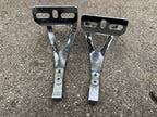 Used KKT NJS Size Large L Toe Clips Chrome Vintage Steel Track Road Eroica Touring-Bicycle Bin