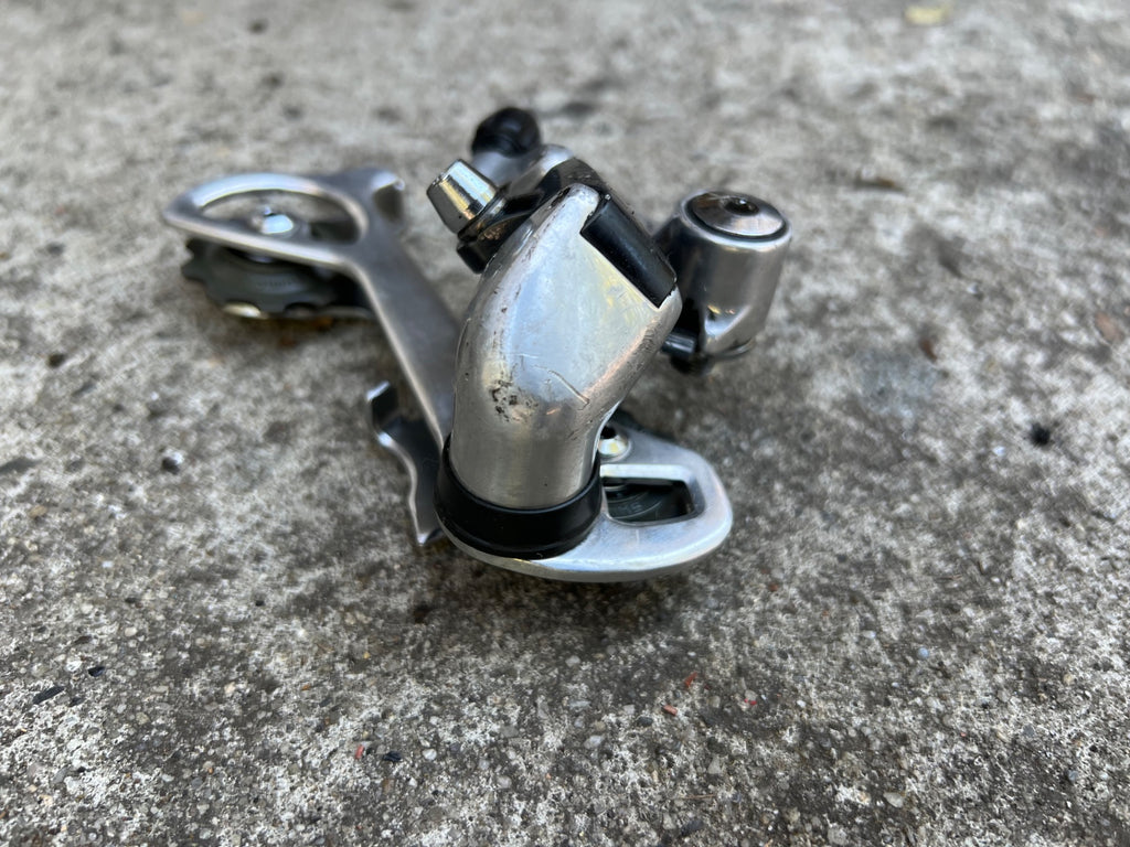 Used Shimano Deore XT RD-M735 Rear Derailleur 7 Speed Vintage MTB Retro Mountain Bike-Bicycle Bin