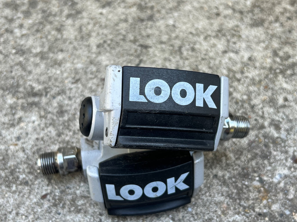 Look Carbon Clipless Pedals Gray Vintage Road Bike 9/16 Eroica Race - Image 5