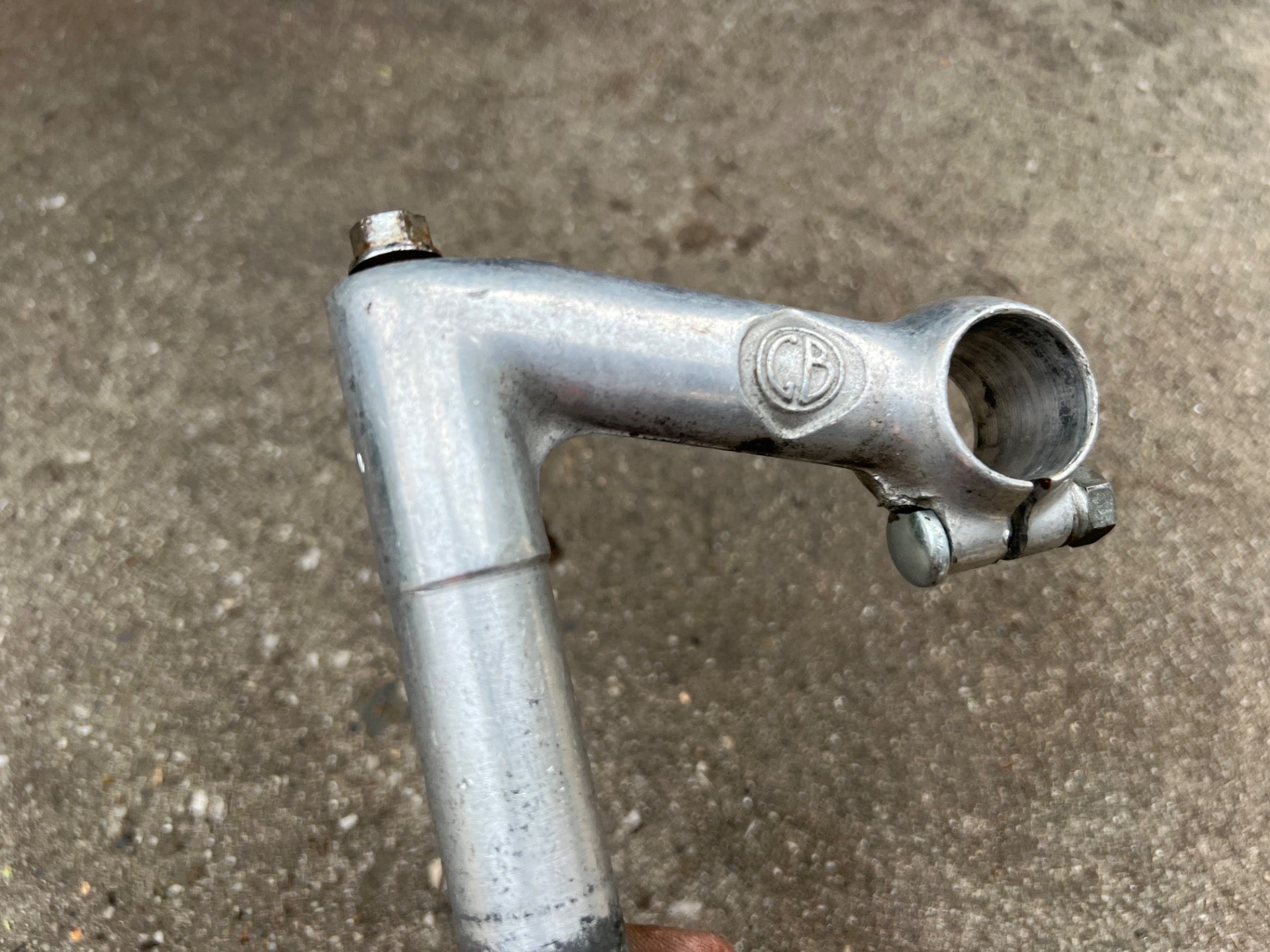 GB Gerry Burgess 25.4x90mm 1in Quill Stem Drop Vintage Road Touring Bike Silver  - Image 5