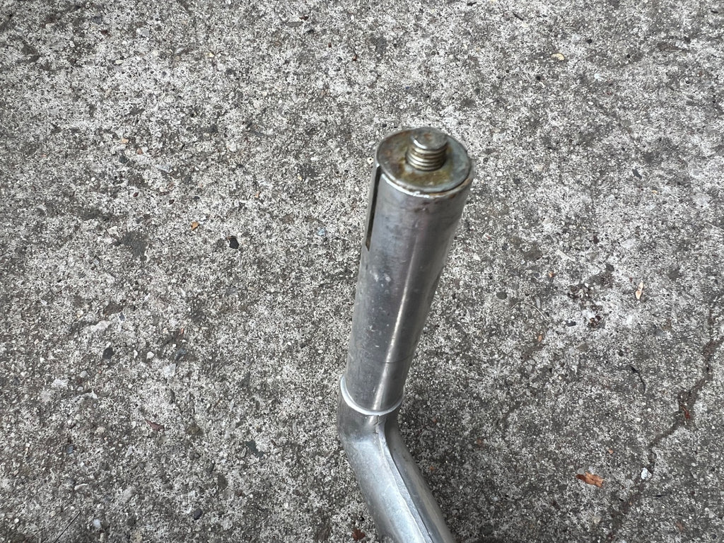 Schwinn 26.0x90mm 1in 21.1mm S Logo Quill Stem Vintage Road Bike Silver Touring  - Image 5