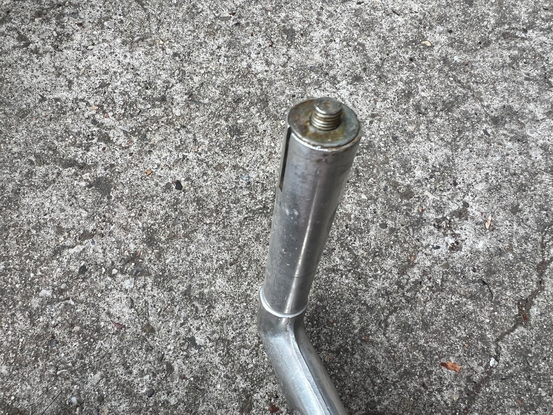 Schwinn 26.0x90mm 1in 21.1mm S Logo Quill Stem Vintage Road Bike Silver Touring  - Image 5