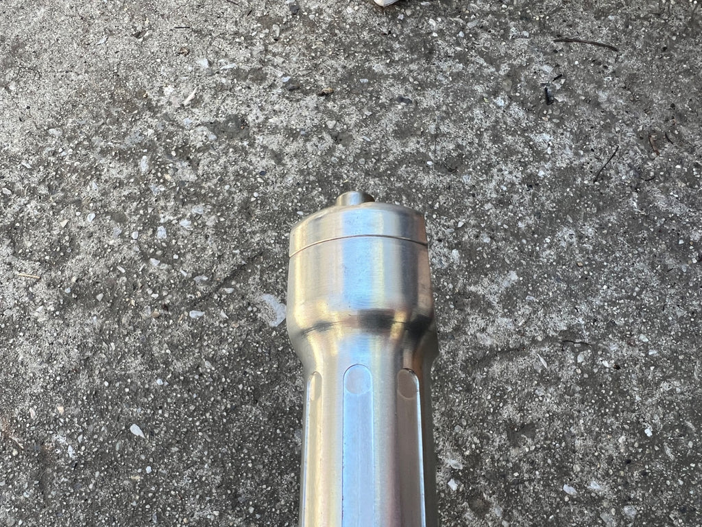 Qranc 125x25.4mm Stem 1 1/8” Threadless Silver Aluminum Vintage MTB Mountain  - Image 6