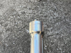 Used Qranc 125x25.4mm Stem 1 1/8” Threadless Silver Aluminum Vintage MTB Mountain-Bicycle Bin