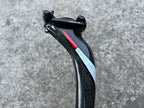 NEW FSA K-Force 27.2x350 Carbon Seatpost Road Bike Gravel CX Black Red Setback-Bicycle Bin