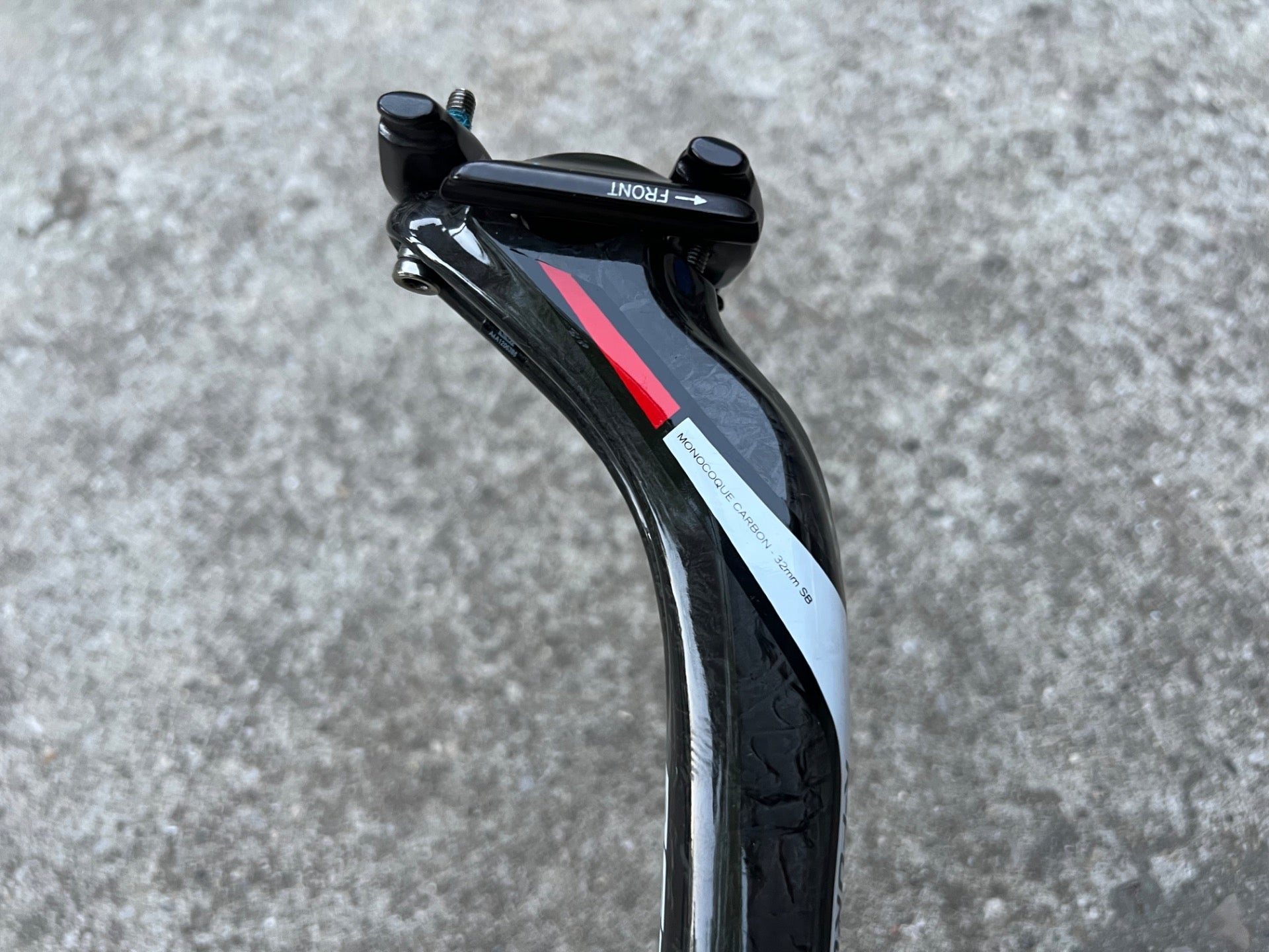 NEW FSA K-Force 27.2x350 Carbon Seatpost Road Bike Gravel CX Black Red Setback - Image 5