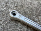 Used Sugino Maxy Crankset 52/40T 171mm Double Square Taper Silver Vintage 3 Bolt Arm-Bicycle Bin