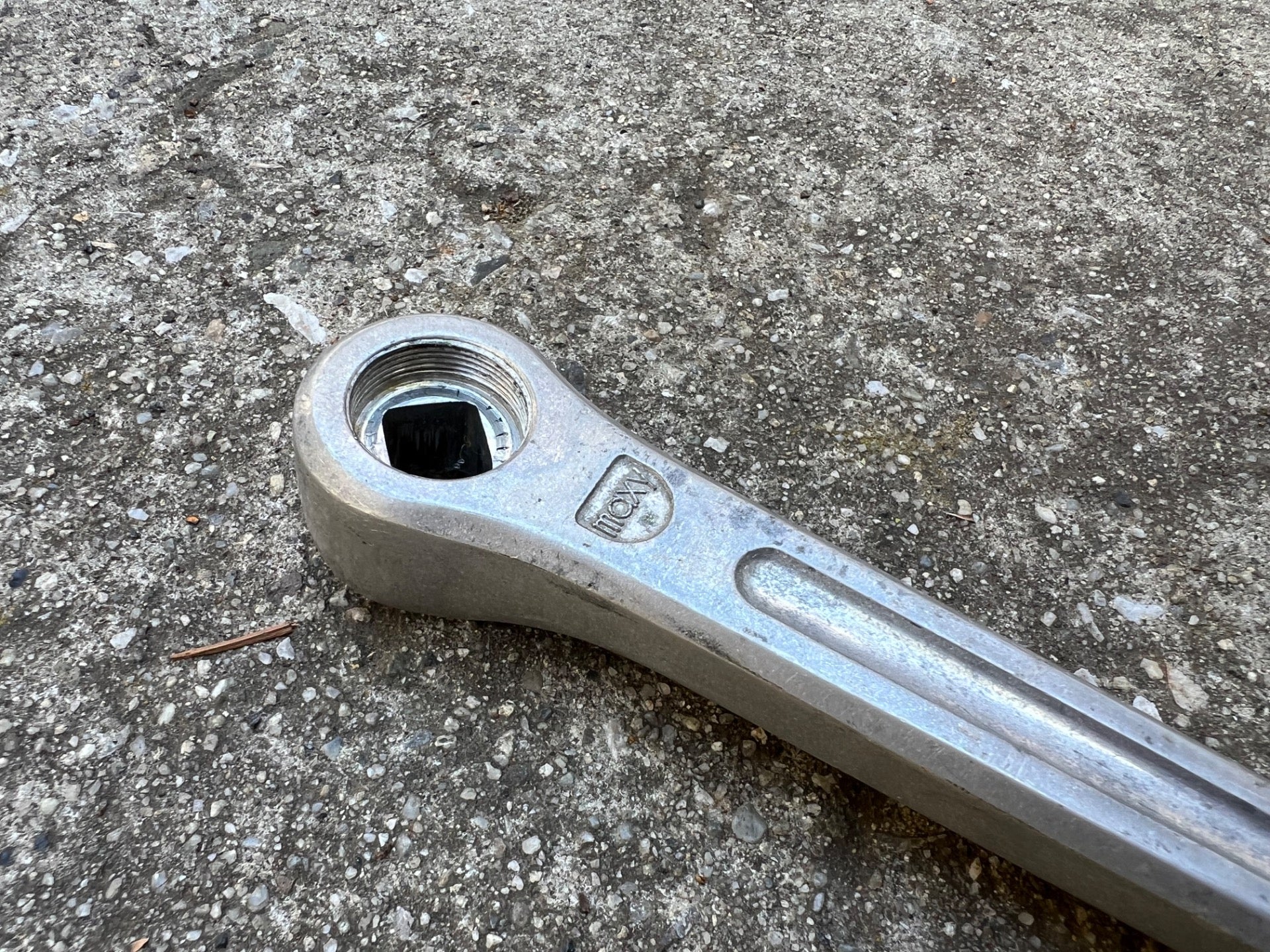 Sugino Maxy Crankset 52/40T 171mm Double Square Taper Silver Vintage 3 Bolt Arm - Image 10