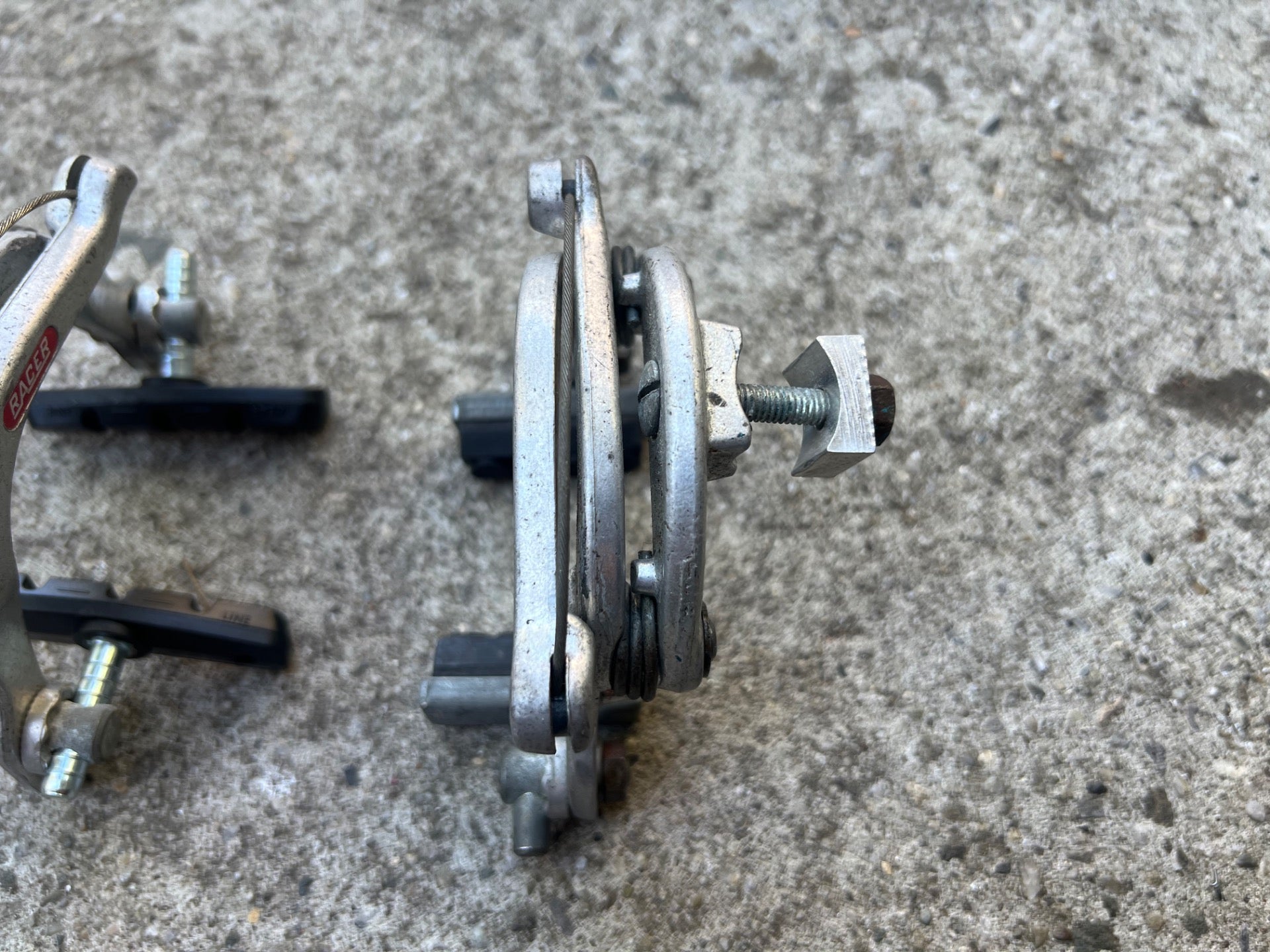 Mafac Racer Modele Depose Brakes Vintage Road Center Pull Silver Retro Touring - Image 6