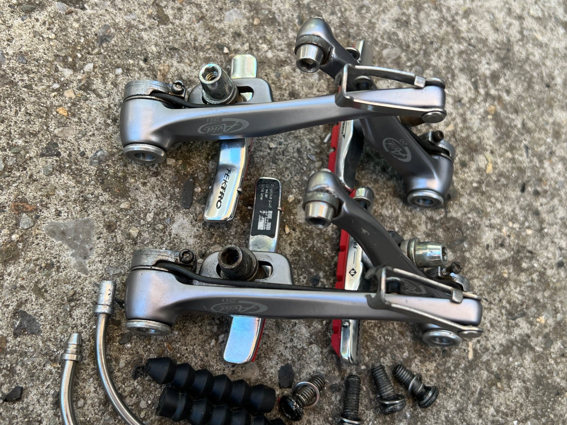 Avid 2.0 Brake Set V Brakes Vintage MTB Mountain Bike XC Gray Retro  - Image 5