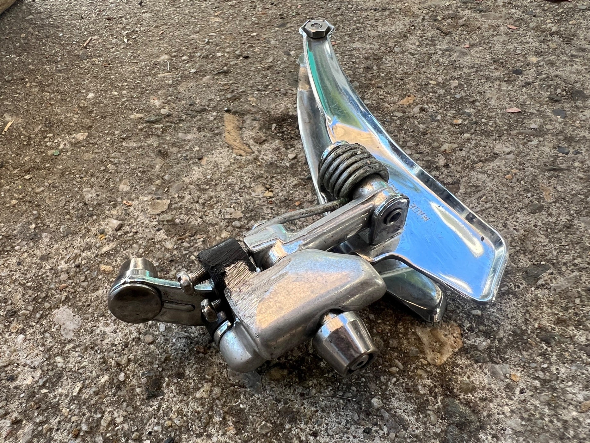 Campagnolo Athena Braze On Bottom Pull Front Derailleur Vintage Road Bike Chrome - Image 5