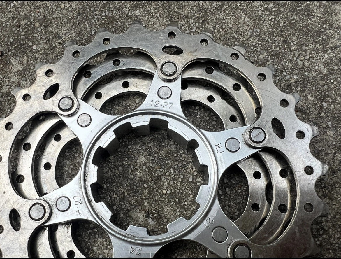 Shimano 105 5600 10 Speed Cassette 12-27T Road Gravel Bike Silver Hyperglide - Image 5