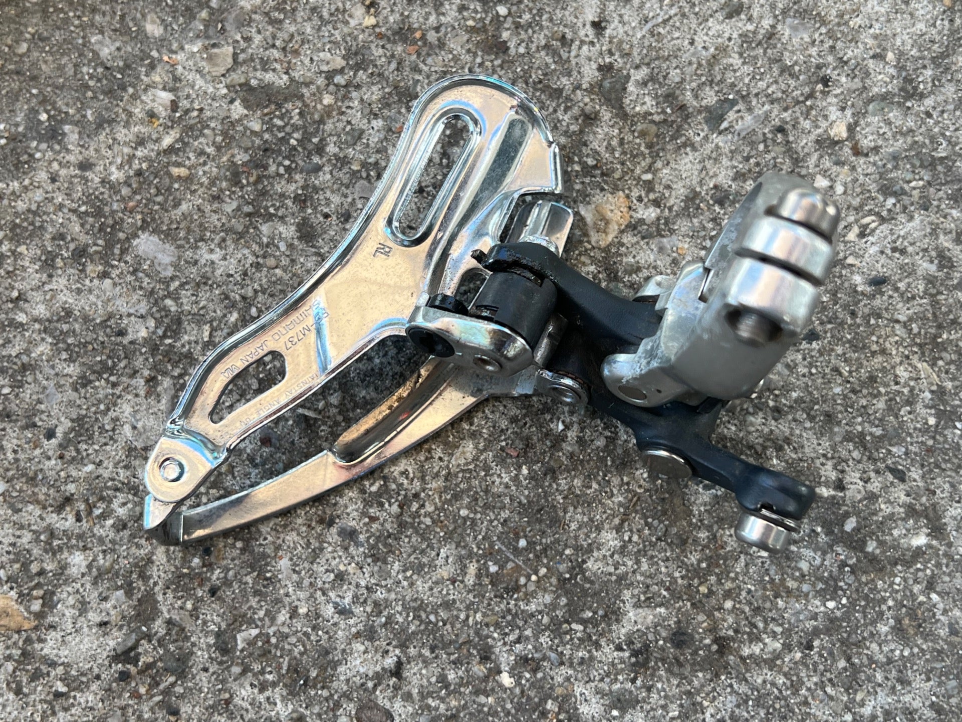 Shimano Deore XT FD-M737 31.8mm Bottom Pull Front Derailleur Triple 3x8 Vintage - Image 5