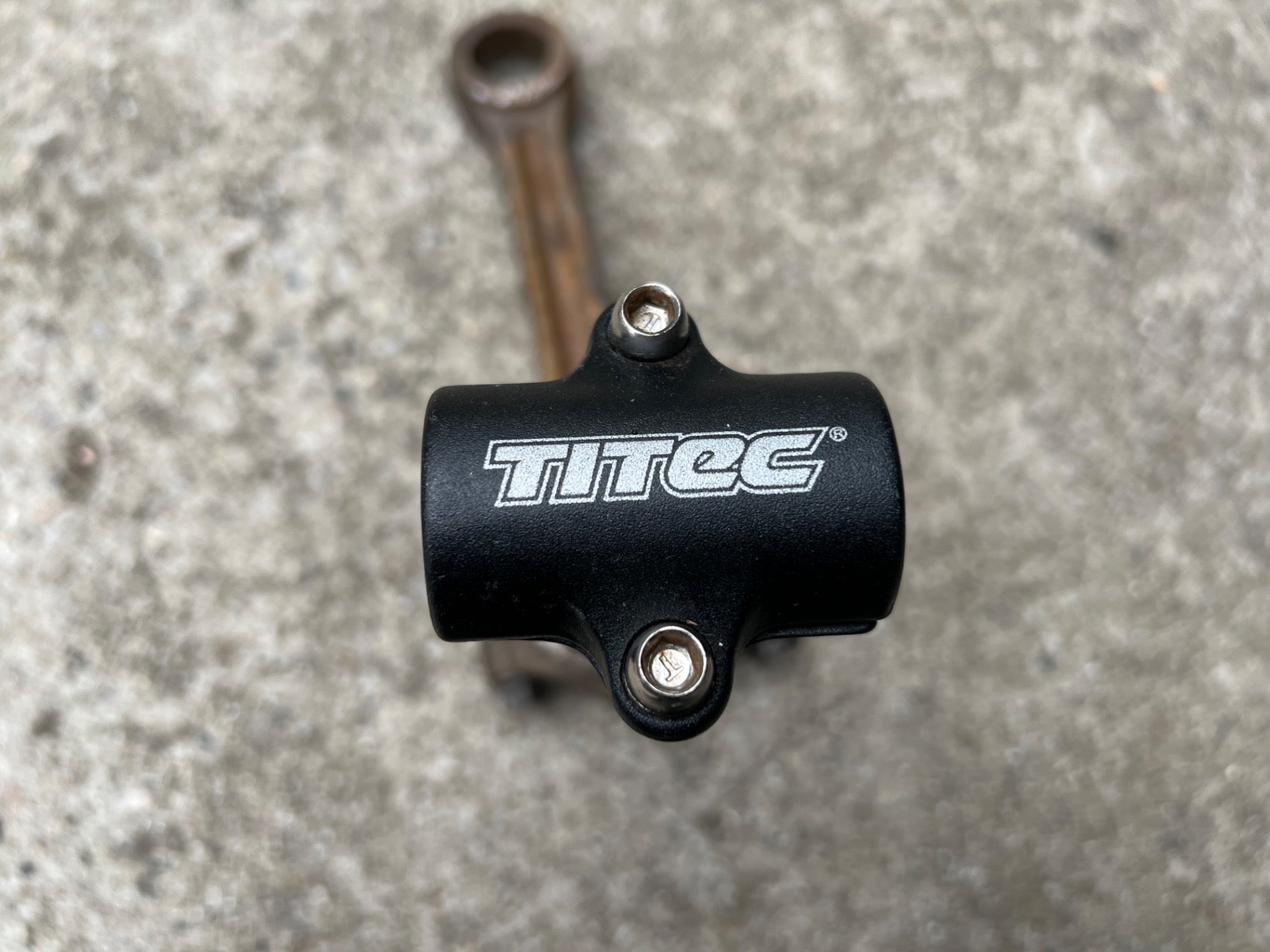 Titec 25.4x135mm 1 1/8” Threadless Stem Vintage Retro MTB Mountain Bike Black - Image 5