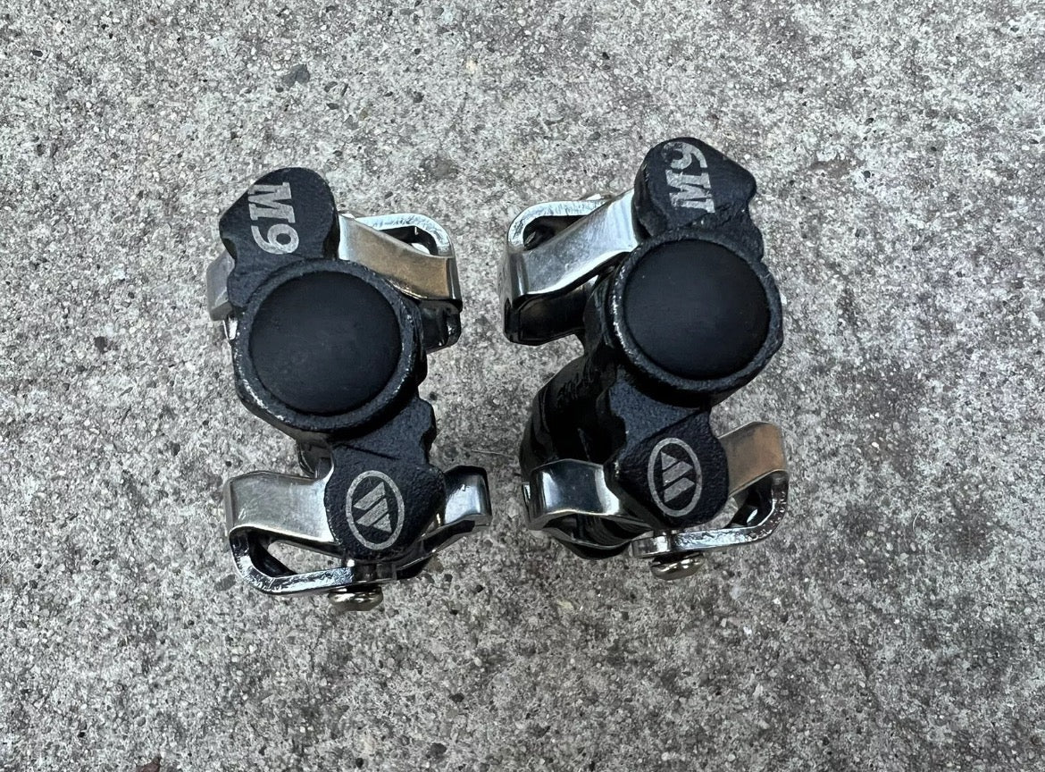 NEW Wellgo SPD WPD-M9 Clipless Pedals & Cleats MTB Gravel Vintage Bike Retro - Image 5