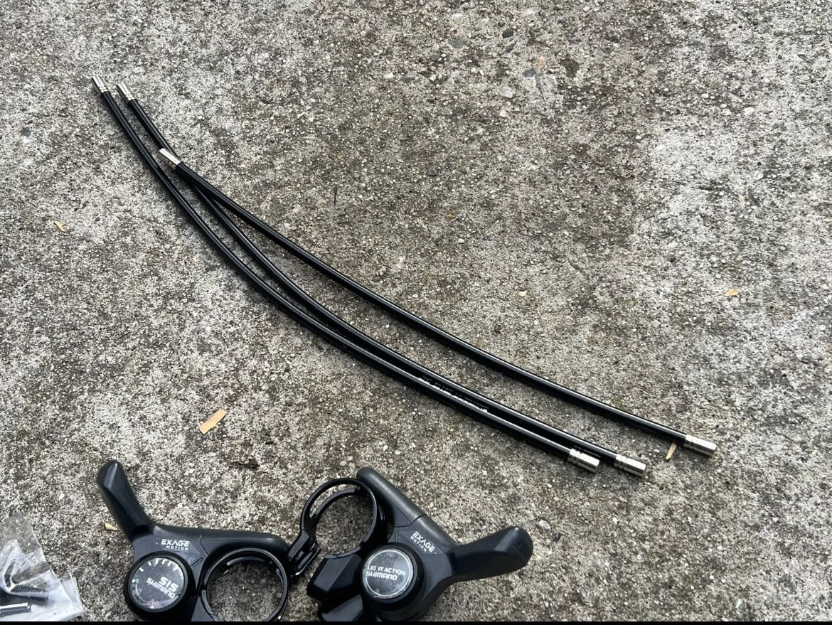 NOS Shimano Exage SL-A250 Thumb Shifter Set SIS 3x6 Speed MTB Levers Vintage - Image 5