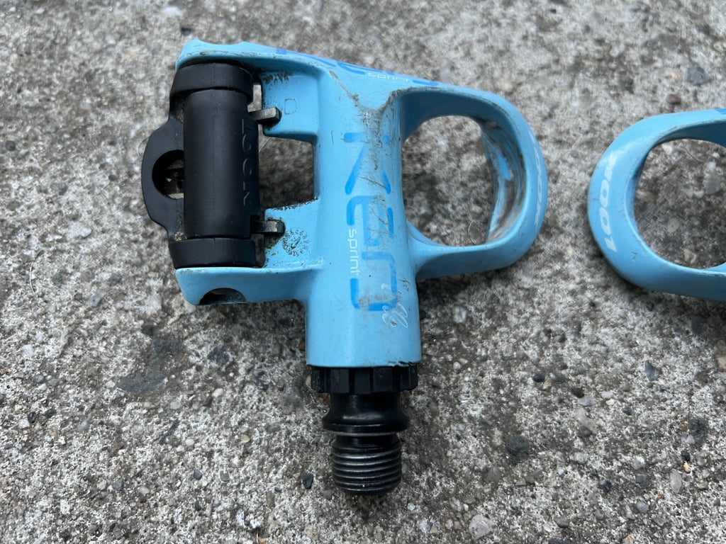 Look KEO Elle Sprint Clipless Pedals Blue Road Bike Gravel Cycling Black  - Image 5
