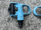Used Look KEO Elle Sprint Clipless Pedals Blue Road Bike Gravel Cycling Black-Bicycle Bin