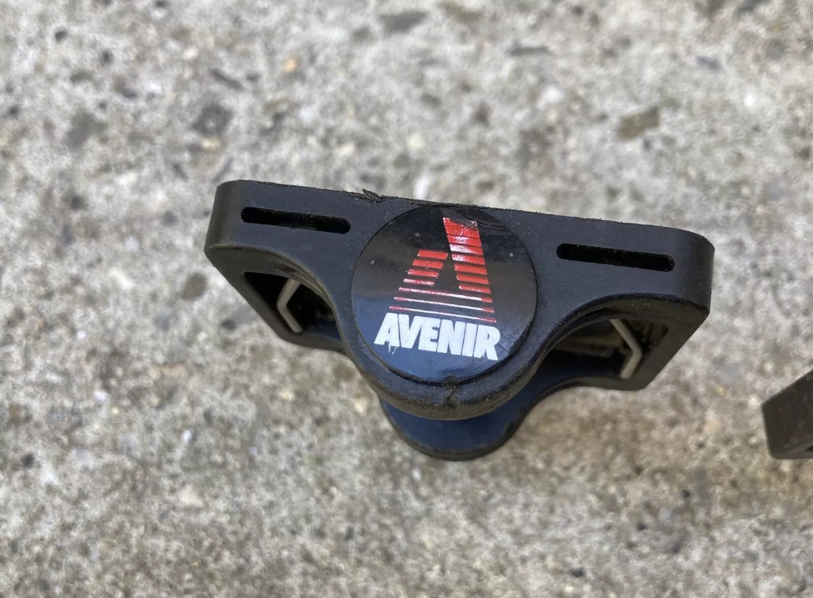 Avenir Vintage Clipless Pedals Black MTB Retro Bike Silver Chrome Road Gravel - Image 5