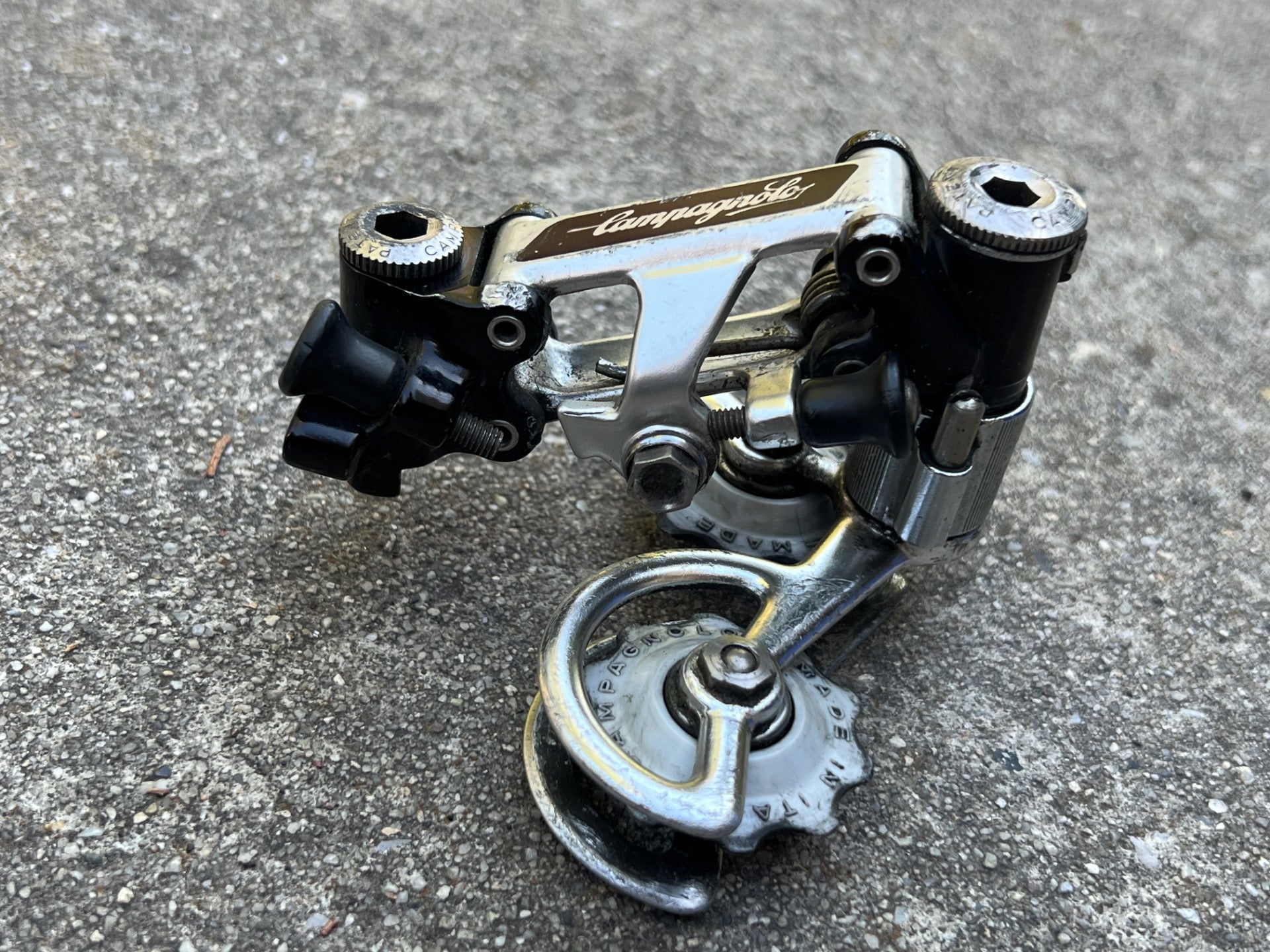Campagnolo Super Record Rear Derailleur Titanium TI Black Vintage Road Pat 84 - Image 5