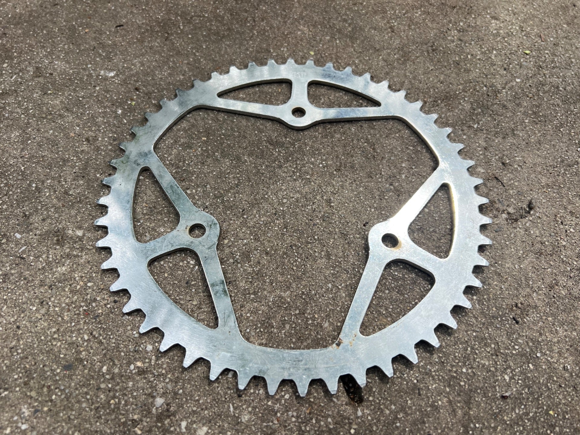 Takagi 112 BCD 50T 3 Bolt Steel Chainring 5 Speed Vintage Chrome Road Touring  - Image 5