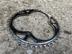 Used Nervar 116 BCD 46T 1/8in 3 Bolt Chainring Single Speed Chrome Steel Vintage-Bicycle Bin