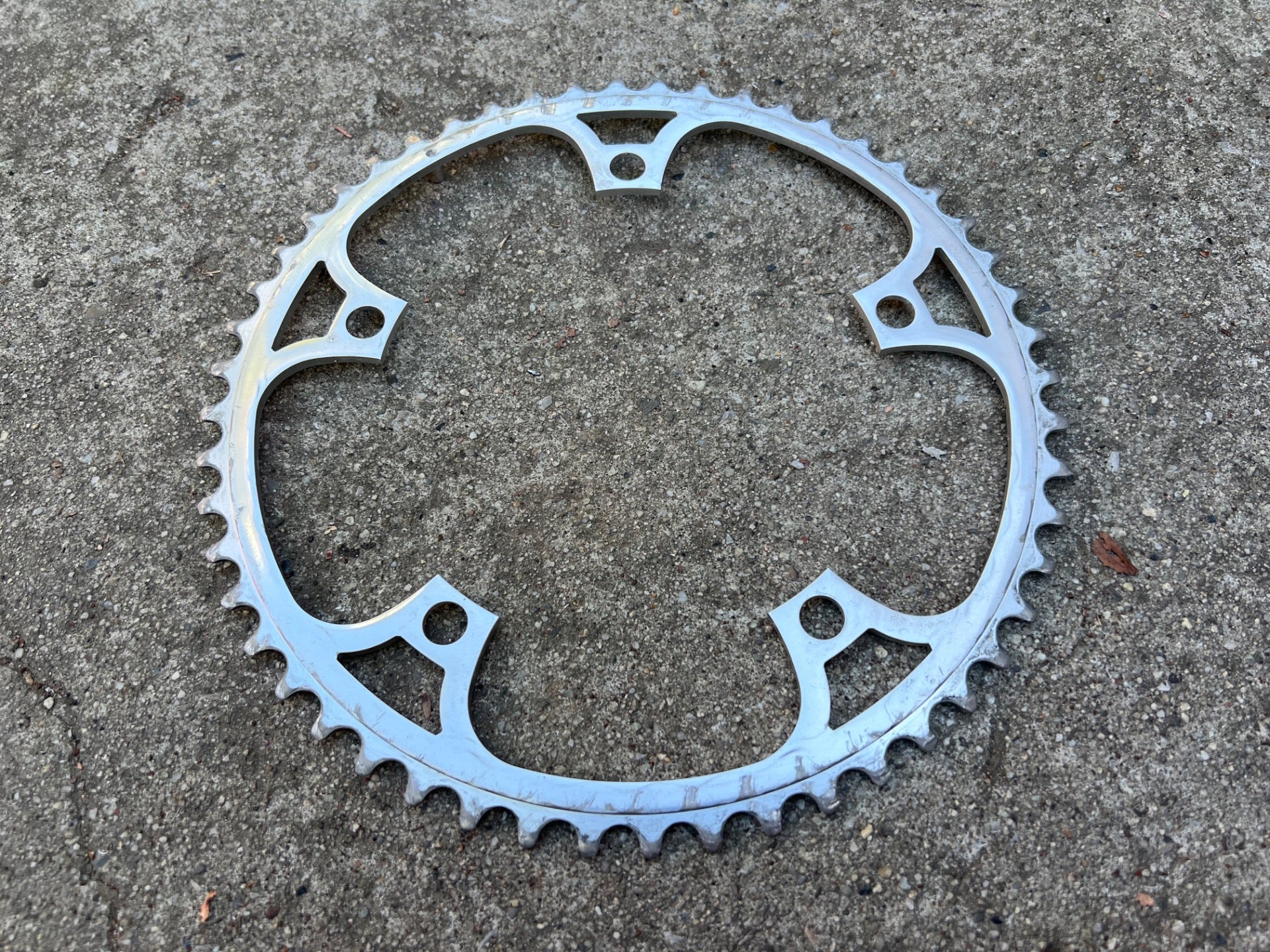 Campagnolo 144 BCD 52T Tooth Chainring 3/32” Vintage Big Ring Campy Silver Brev. - Image 5