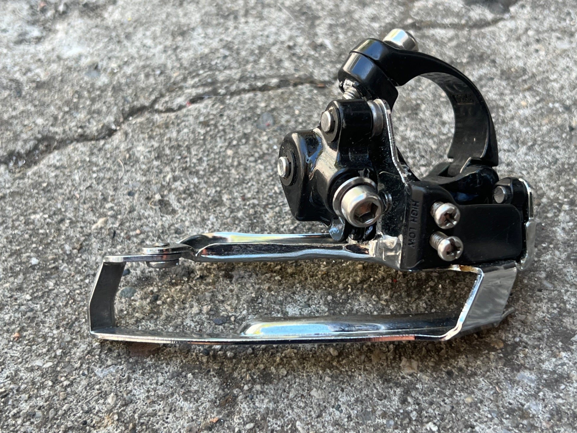 Shimano Deore LX M567 28.6mm Bottom Pull Front Derailleur 3x8 Triple Black MTB - Image 5