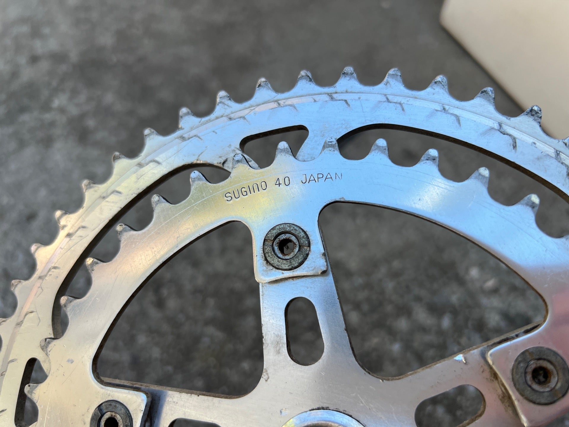 Sugino Maxy Crankset 171mm 40/52T Double Square Taper Vintage Retro Road Touring - Image 10