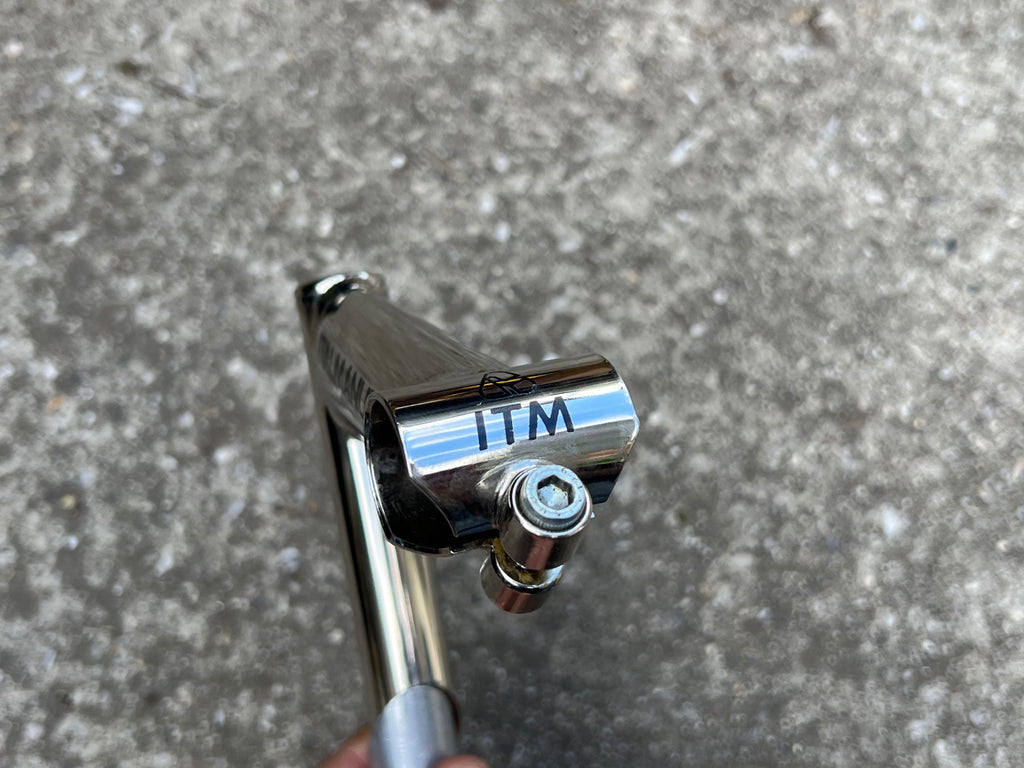 ITM Eclypse 100x26.0mm Steel Quill Stem 1” Chrome Vintage Retro Road Italmanubri - Image 8