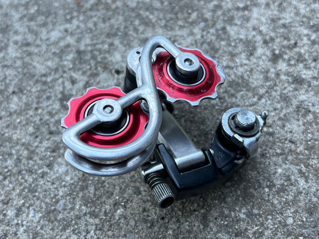 Used Shimano Crane Rear Derailleur Short Cage 5 Speed Black Vintage Road Bullseye-Bicycle Bin