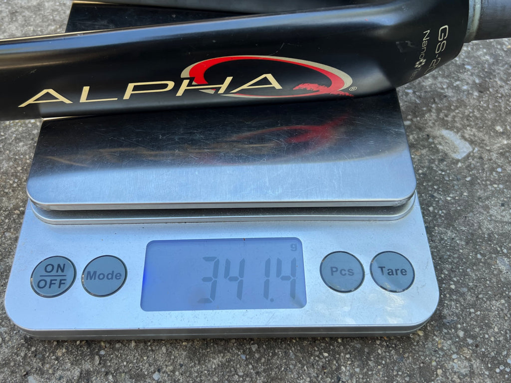 Alpha Q GS-20 Fork 700c 1 1/8” 9.75in Threadless Carbon Black Red Road Bike  - Image 9
