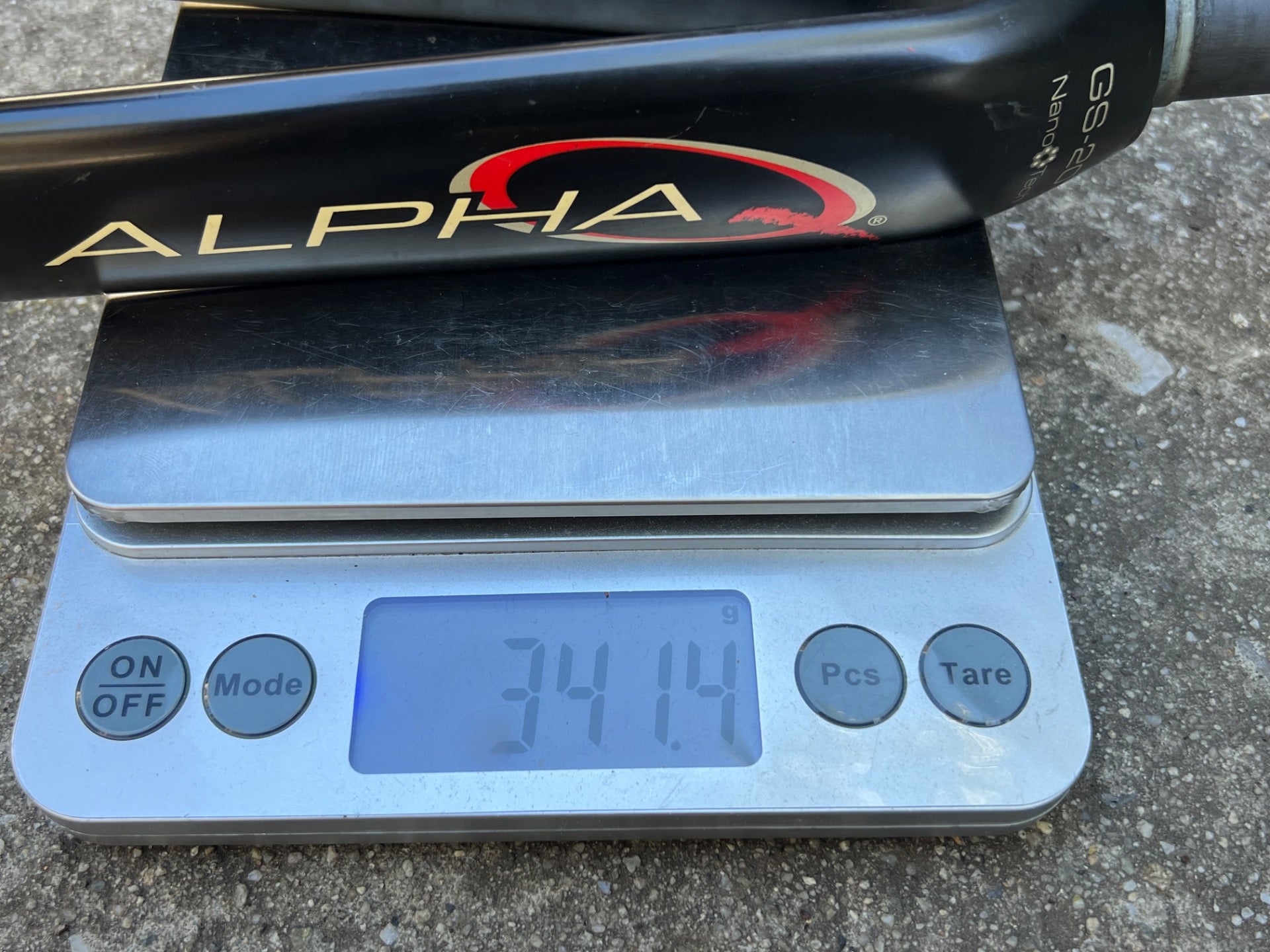 Alpha Q GS-20 Fork 700c 1 1/8” 9.75in Threadless Carbon Black Red Road Bike  - Image 9