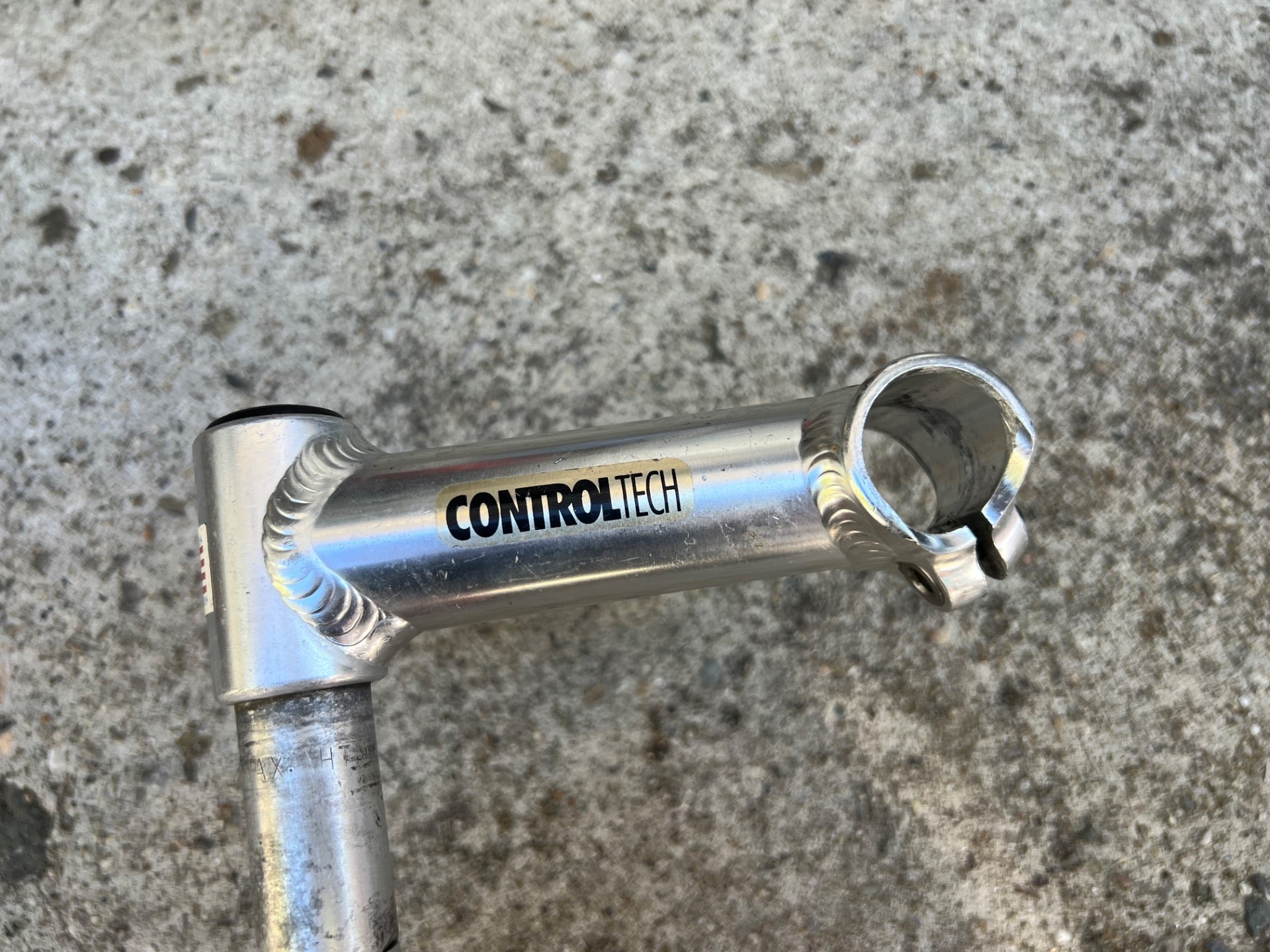 NICE Control Tech 135x26.0mm Stem 1” Quill Silver Road Bike Straight Aluminum  - Image 5
