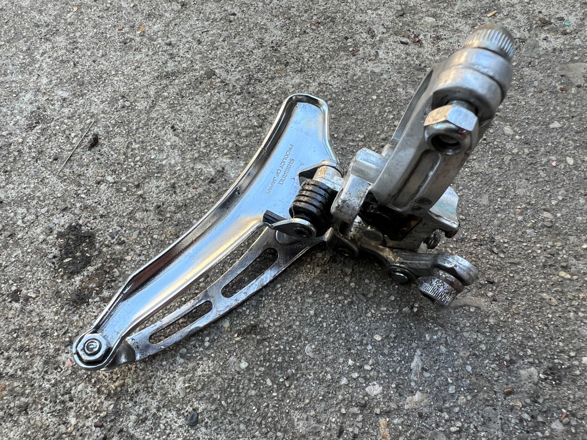 Shimano 600 Arabesque 28.6mm Bottom Pull Front Derailleur Vintage Double Road  - Image 5