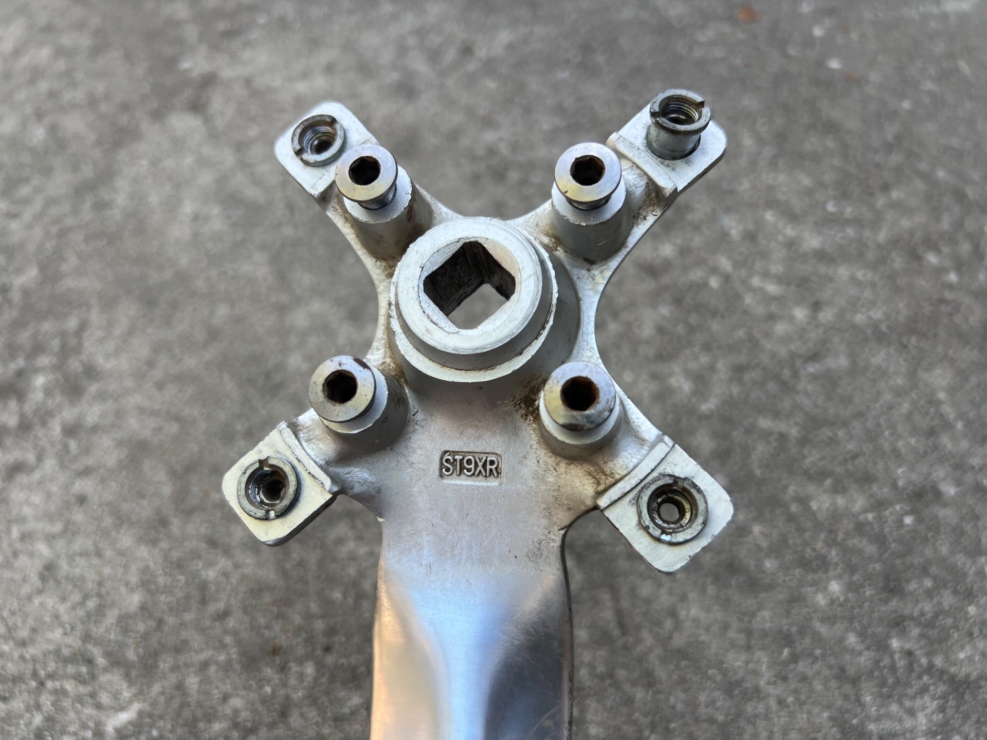 Specialized Strongarm Cranks 104/64 BCD 175mm Silver Triple Vintage MTB Retro - Image 10