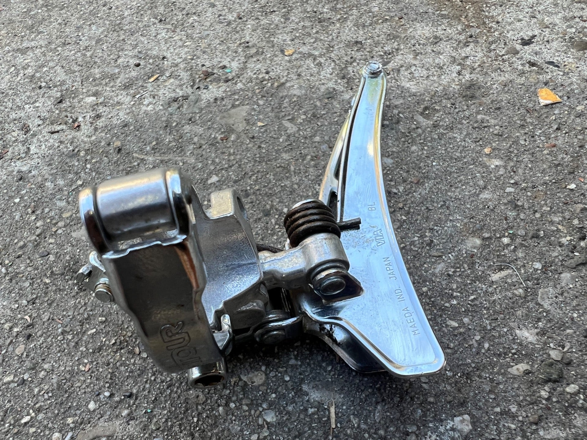 Suntour AR 28.6mm Bottom Pull Front Derailleur Double Vintage Road Retro Chrome - Image 5
