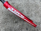 Used Trek RXL Bontrager 1 1/8” Tapered Carbon Fork Red White Aluminum Road Bike Race-Bicycle Bin