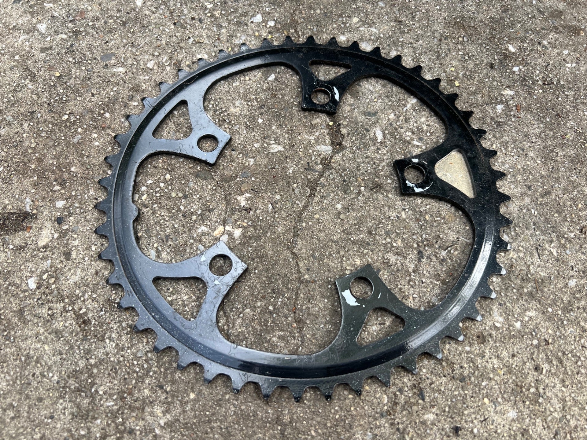 NOS* Sugino Bionic 38/48T 110 BCD Oval Chainring Set Steel Black Vintage MTB ATB - Image 5