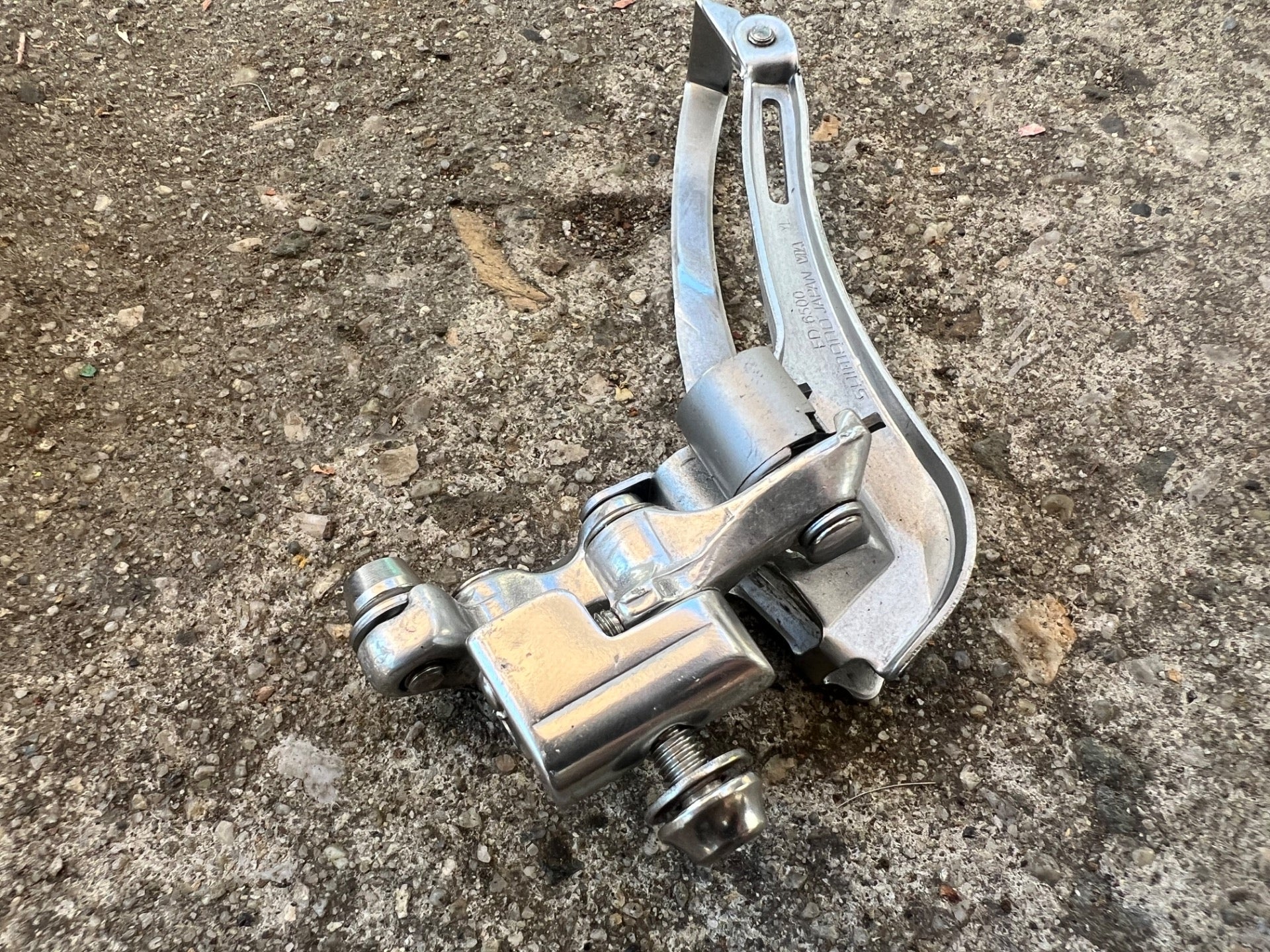 Shimano Ultegra FD-6500 Braze On Front Derailleur 2x9 Bottom Pull Vintage Road  - Image 5