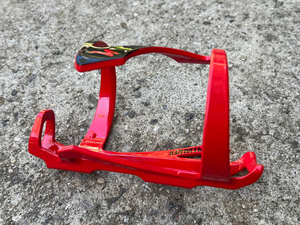 Specialized Carbon Water Bottle Cage Red Black Road Mountain Gravel Bike MTB  - Image 5
