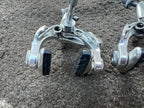 Used Dia Compe AC300G Side Pull Single Pivot Brake Set Brakes Vintage Silver Road-Bicycle Bin
