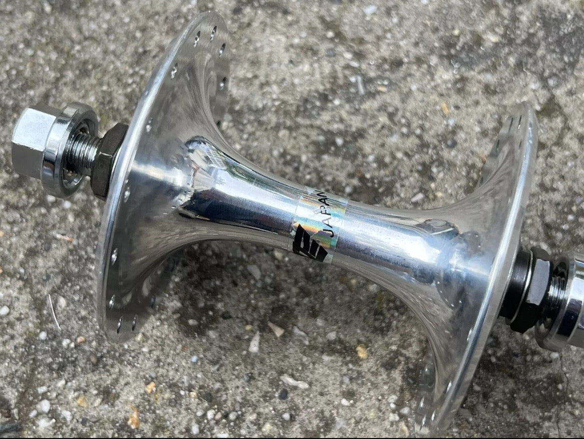 Suzue Pro Max Track Hubset Silver 100/120mm 32H Hole Flip Flop High Flange Road - Image 8