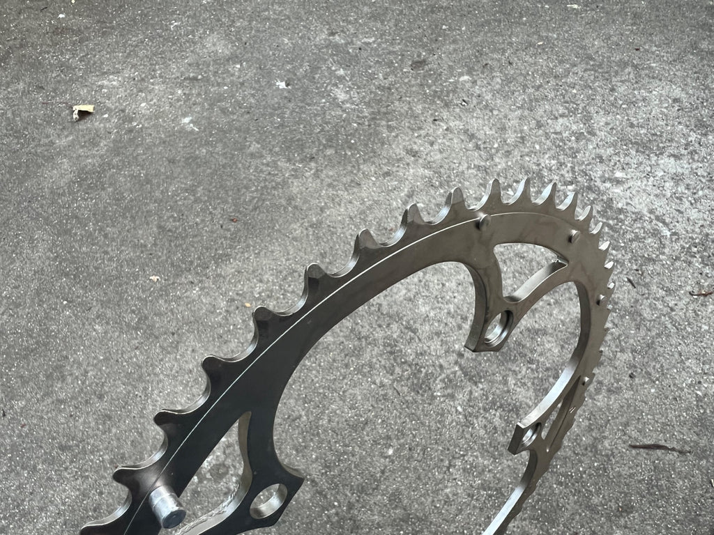 NOS NEW Campagnolo 53T Tooth 135BCD 10 Speed Chainring EPS Silver Gray Big Ring  - Image 5