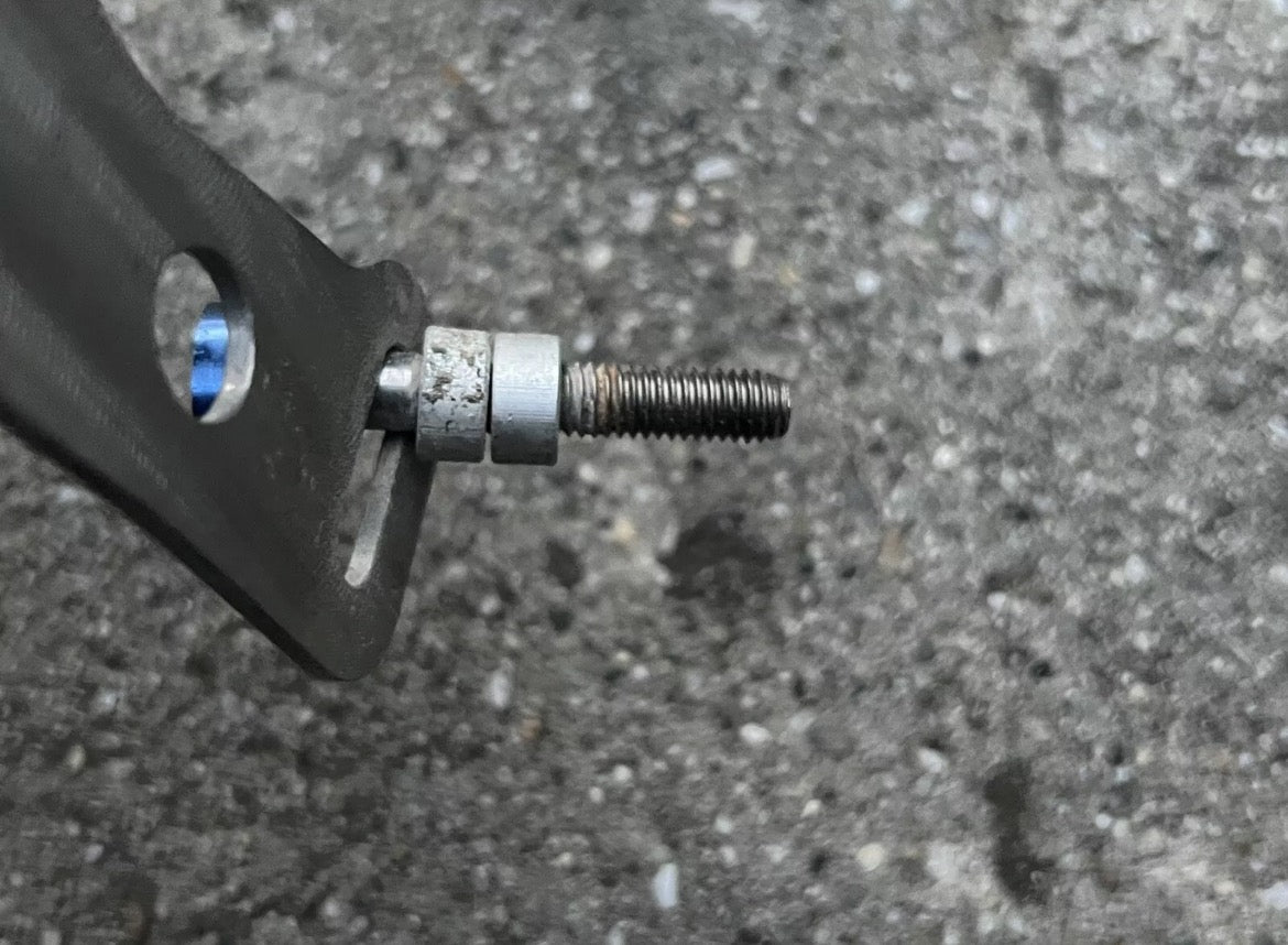 Odyssey Titanium Brake Booster Vintage Retro MTB U4 Plus TI With Bolts Gray - Image 5